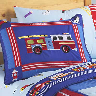  Bedding Fire Truck on Olive Kids Bedding Standard Sham Of Heroes By Olive Kids