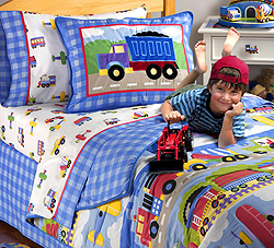 Trains, Planes & Trucks by Oliv Kids Bedding