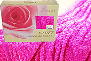 Rose Fleece Blanket, Rose Effect Blanket by Le Vele