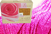 Rose Fleece Blanket, Rose Effect Blanket by Le Vele