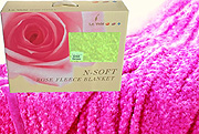 Rose Fleece Blanket, Rose Effect Blanket by Le Vele