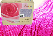 Rose Fleece Blanket, Rose Effect Blanket by Le Vele