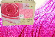 Rose Fleece Blanket, Rose Effect Blanket by Le Vele