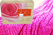 Rose Fleece Blanket, Rose Effect Blanket by Le Vele