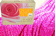 Rose Fleece Blanket, Rose Effect Blanket by Le Vele