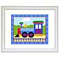 Trains, Planes & Trucks Framed Print by Oliv Kids