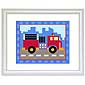 Trains, Planes & Trucks Framed Print by Oliv Kids